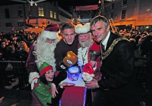 hire Santa for Christmas Parades, Santa for Christmas Light Switch ons