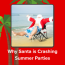 Santa Crashes Summer Parties
