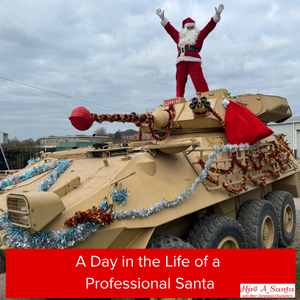 Day in life as professional Santa